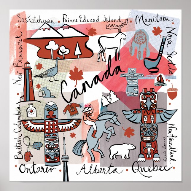 Global Travel - Kanada Poster (Framsidan)