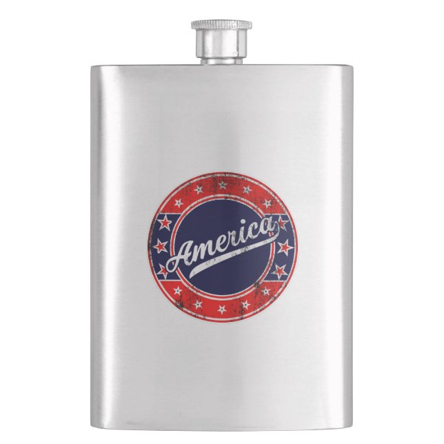 Global Traveler - Amerika | USA Flask Fickplunta (Framsidan)