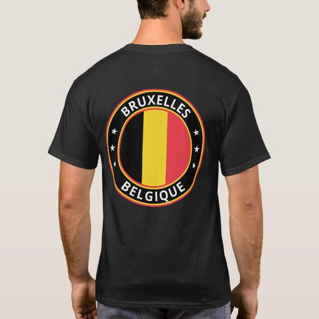 Global Traveler - Bruxelles, Belgien | Belgien T Shirt (Baksida)