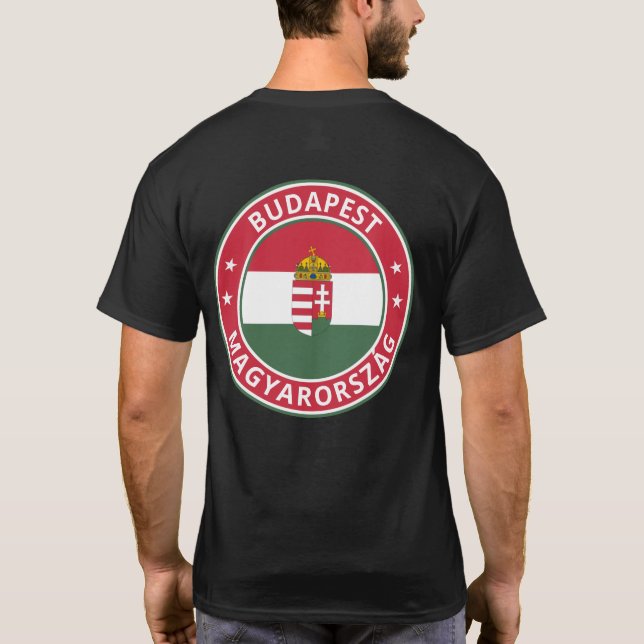 Global Traveler - Budapest, Magyarország | Ungern T Shirt (Baksida)