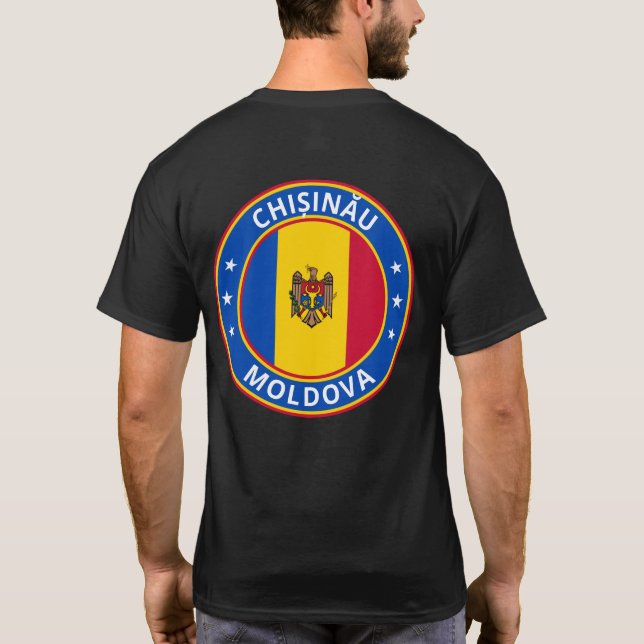 Global Traveler - Chișinău, Moldavien T Shirt (Baksida)
