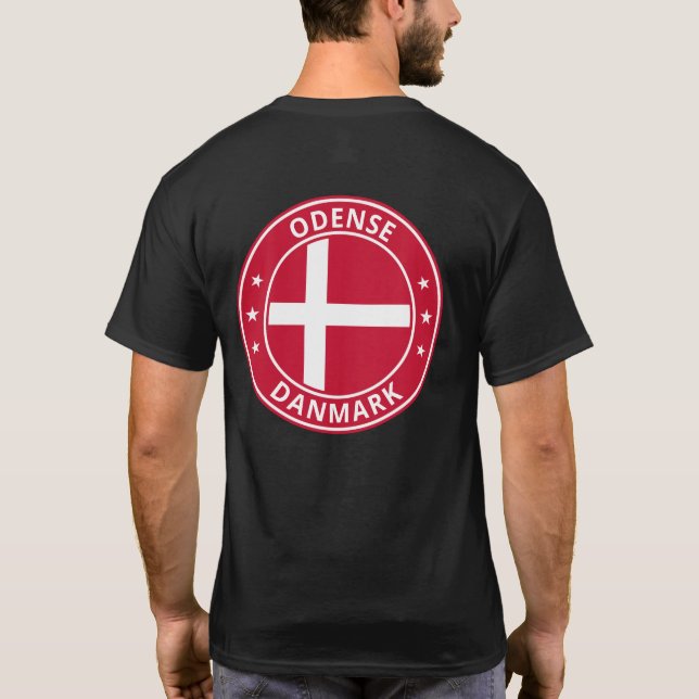 Global Traveler - City, Danmark | Danmark (Rediger T Shirt (Baksida)
