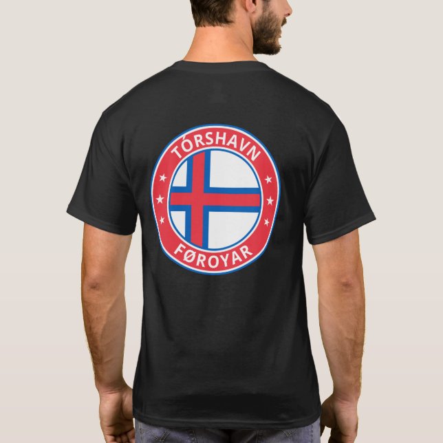 Global Traveler - 'City', Føroyar (Edit) T-Shirt (Baksida)