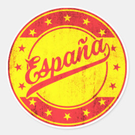 Global Traveler - España | Spanien Sticker Runt Klistermärke