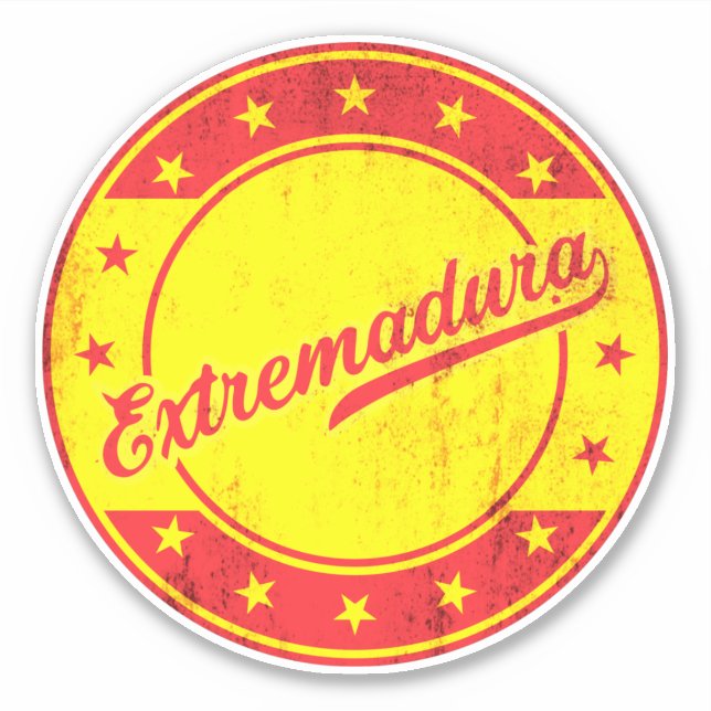 Global Traveler - Extremadura, Spanien Klistermärken (Framsida)