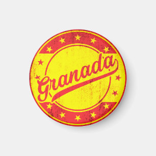 Global Traveler - Granada, Spanien Magnet