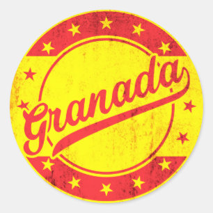 Global Traveler - Granada, Spanien Runt Klistermärke