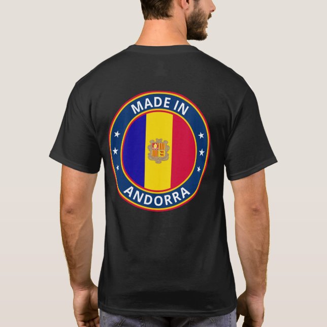 Global Traveler - Made in Andorra T Shirt (Baksida)