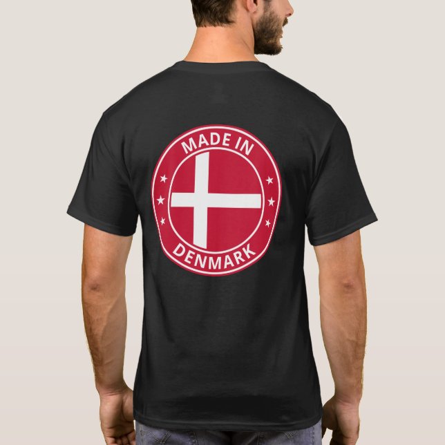 Global Traveler - Made in Danmark | Danmark (Redig T Shirt (Baksida)