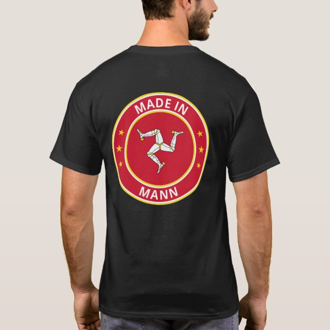 Global Traveler - Made in Mann (Edit) T Shirt (Baksida)