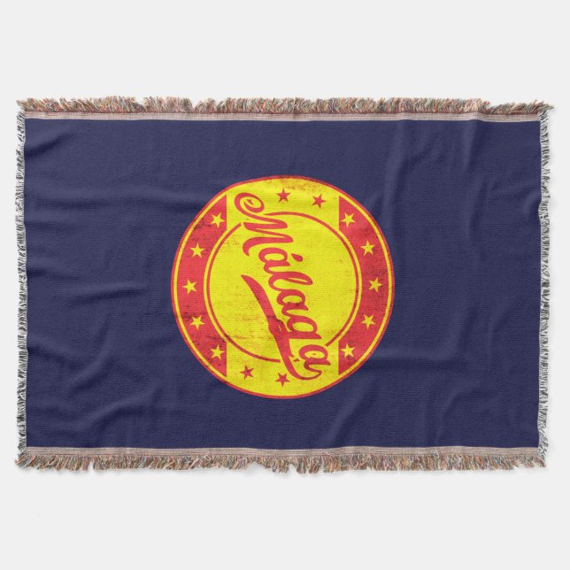 Global Traveler - Malaga, Spanien Filt (Framsidan)