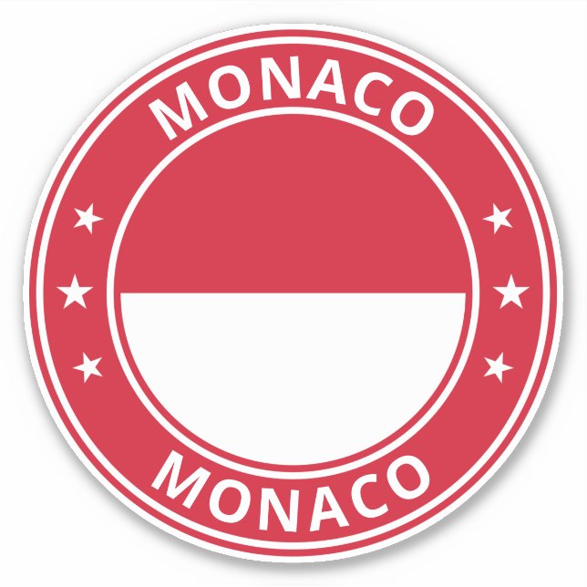 Global Traveler - Monaco Klistermärken (Framsida)