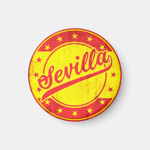 Global Traveler - Sevilla, Spanien Magnet