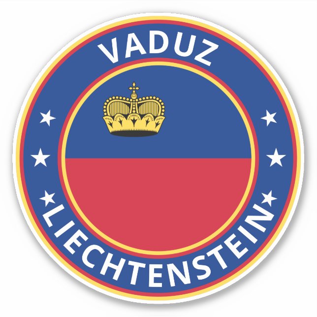 Global Traveler - Vaduz, Liechtenstein Klistermärken (Framsida)