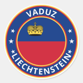 Global Traveler - Vaduz, Liechtenstein Runt Klistermärke