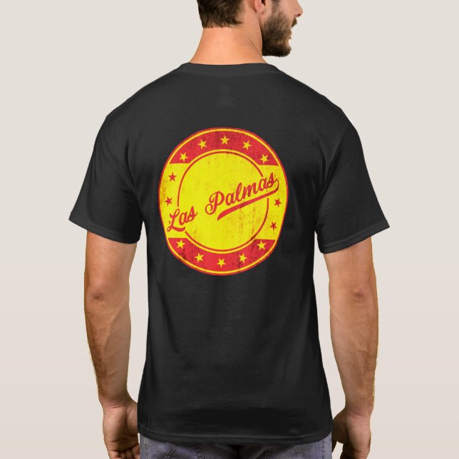 Global TRaveller - Las Palmas, Spanien T Shirt (Baksida)