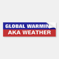 Global uppvärmning AKA Weather Bumper Sticker