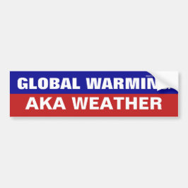 Global uppvärmning AKA Weather Bumper Sticker Bildekal