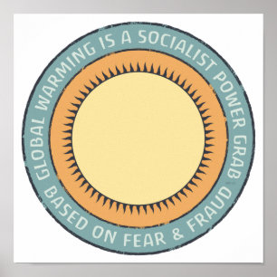 Global uppvärmning är propaganda poster