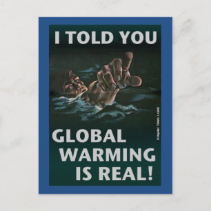 Global uppvärmning är verklig vykort