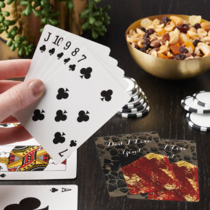 Global uppvärmning - Brinnande hus - Fars dag Casinokort