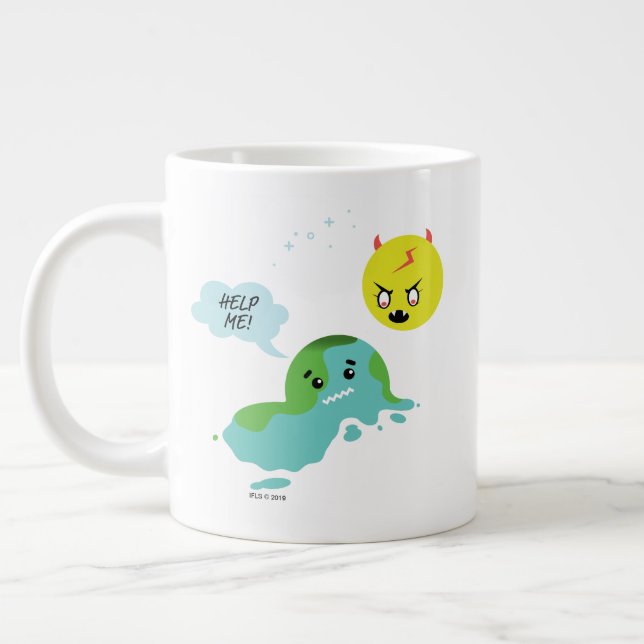 Global uppvärmning jumbo mugg (Vänster)