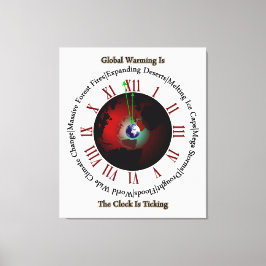 Global uppvärmning - Kanvastrycket håller på att t Canvastryck
