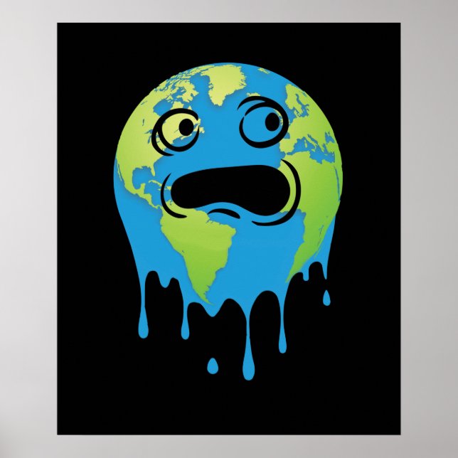 Global uppvärmning Klimatförändring Poster (Framsidan)