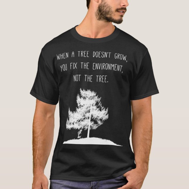 Global uppvärmning Klimatförändringen i Träd T Shirt (Framsida)