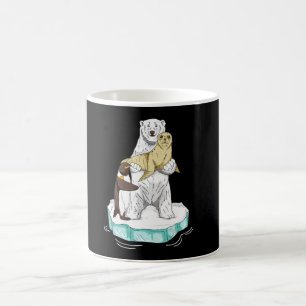 Global uppvärmning Polar Bear Climate Change Aware Kaffemugg