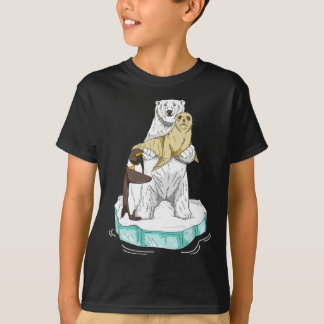 Global uppvärmning Polar Bear Climate Change Aware T Shirt