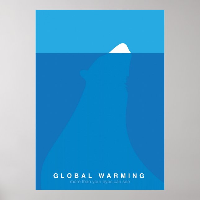 Global uppvärmning Spara Polar Bear Poster (Framsidan)