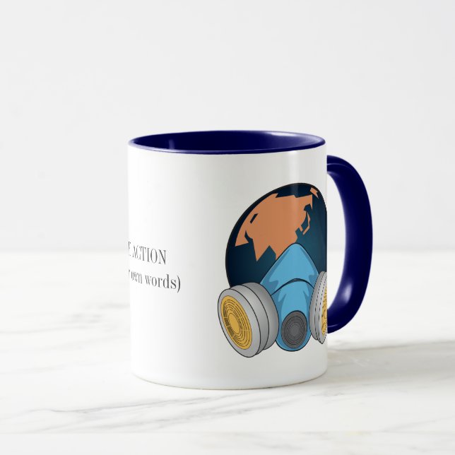 Global uppvärmning Vi måste vidta åtgärder Mugg (Framsida höger)