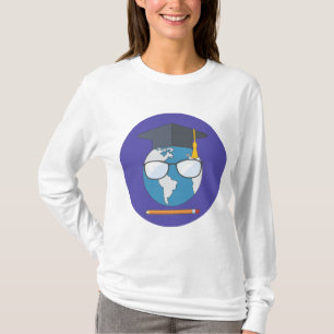 Global Utbildning Examen Hatt Jorden Smart Planet T Shirt