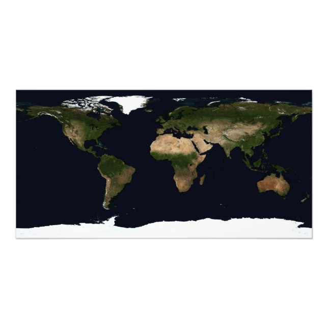 Global världsbild fototryck (Framsidan)