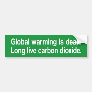 Global värme är död. Bo Long global värme Bildekal