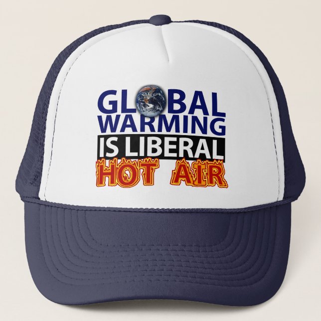 Global värme är liberal personhettluft keps (Framsida)