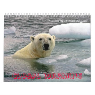Global värme för omsorg kalender