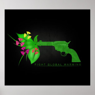 Global värme för slagsmål poster