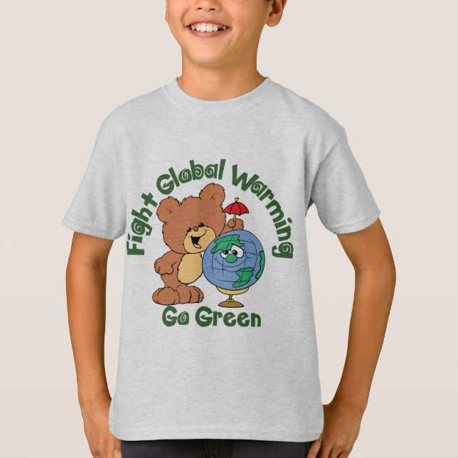 Global värme för slagsmål t shirt (Framsida)