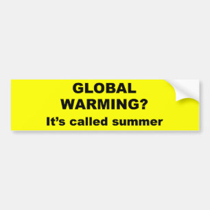 Global värme kallas sommaren bildekal