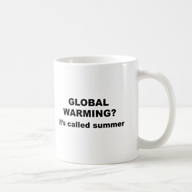 Global värme kallas sommaren kaffemugg (Höger)