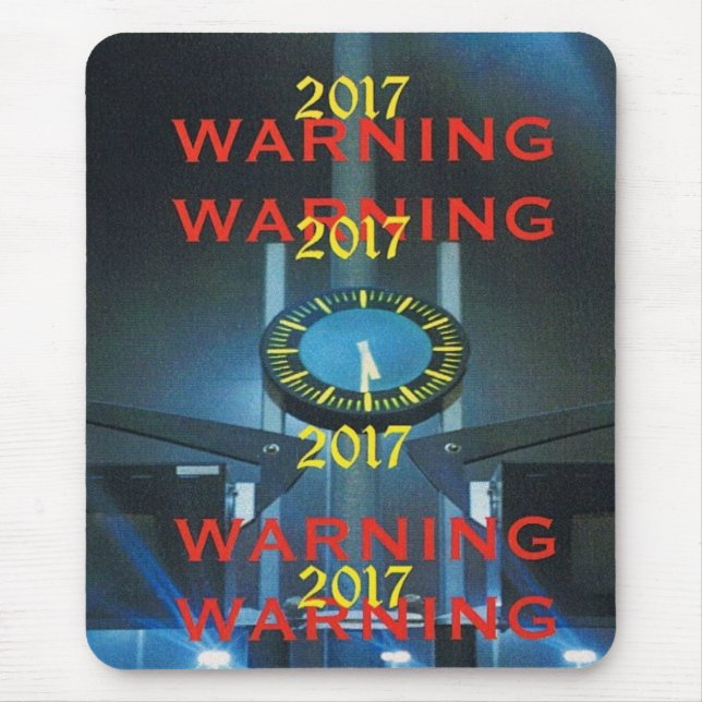 Global varning Mousepad 2017 Musmatta (Framsidan)