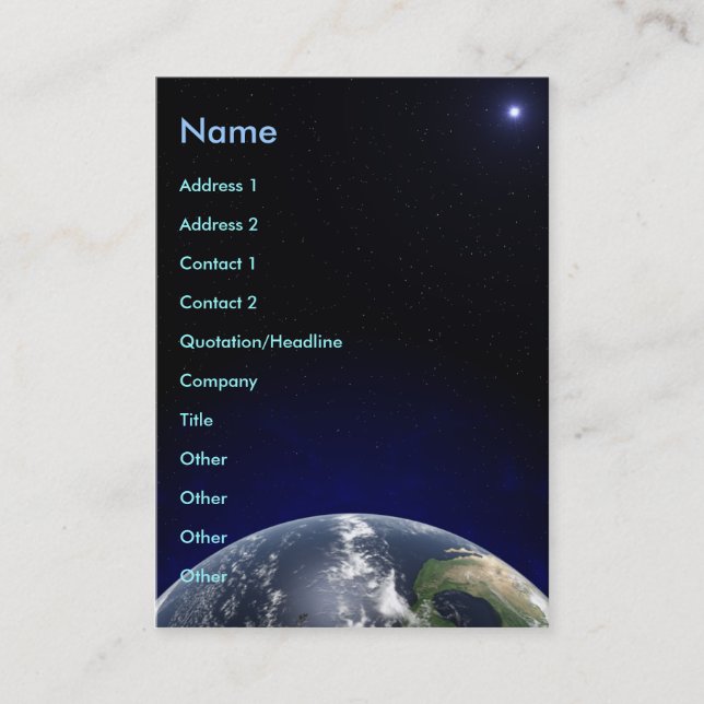 Global visitkort (Framsida)