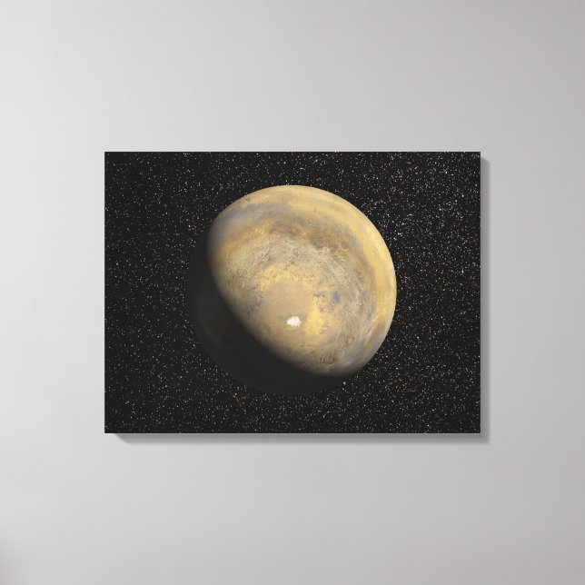 Global vy över Mars Canvastryck (Framsida)