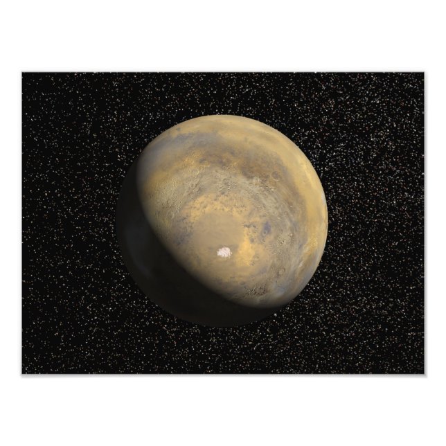 Global vy över Mars Fototryck (Framsidan)