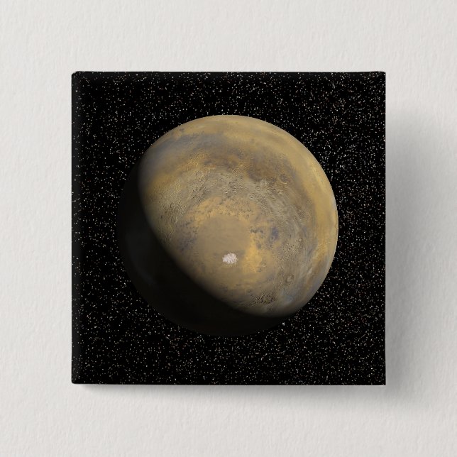 Global vy över Mars Knapp (Framsida)