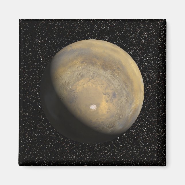 Global vy över Mars Magnet (Framsidan)