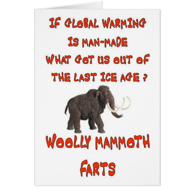 GLOBAL WARMING HÄLSNINGSKORT (Framsidan)