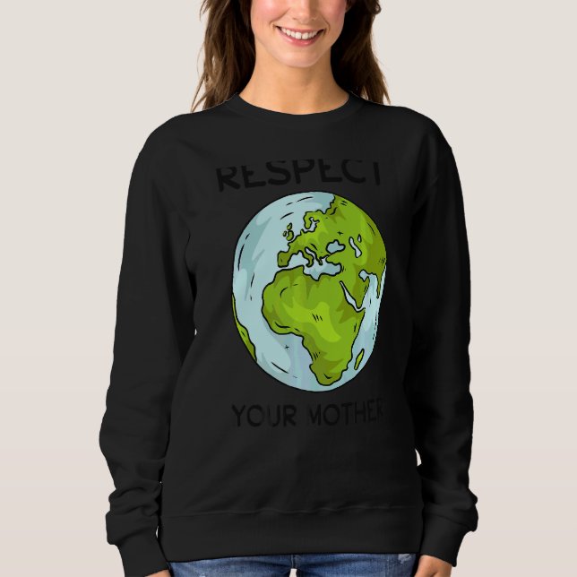 Global Warming Planet Climate Change Earth Respect T Shirt (Framsida)